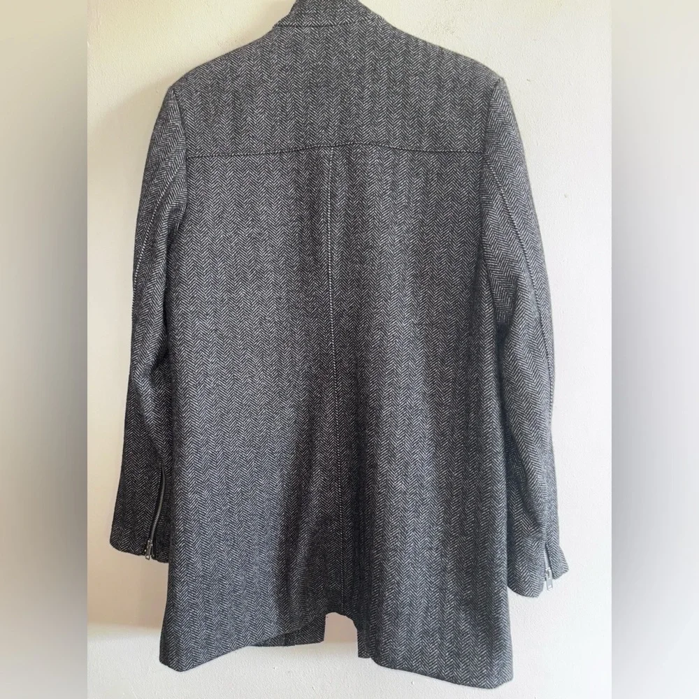 H&M Tweed  Men's Gray Trench Coat